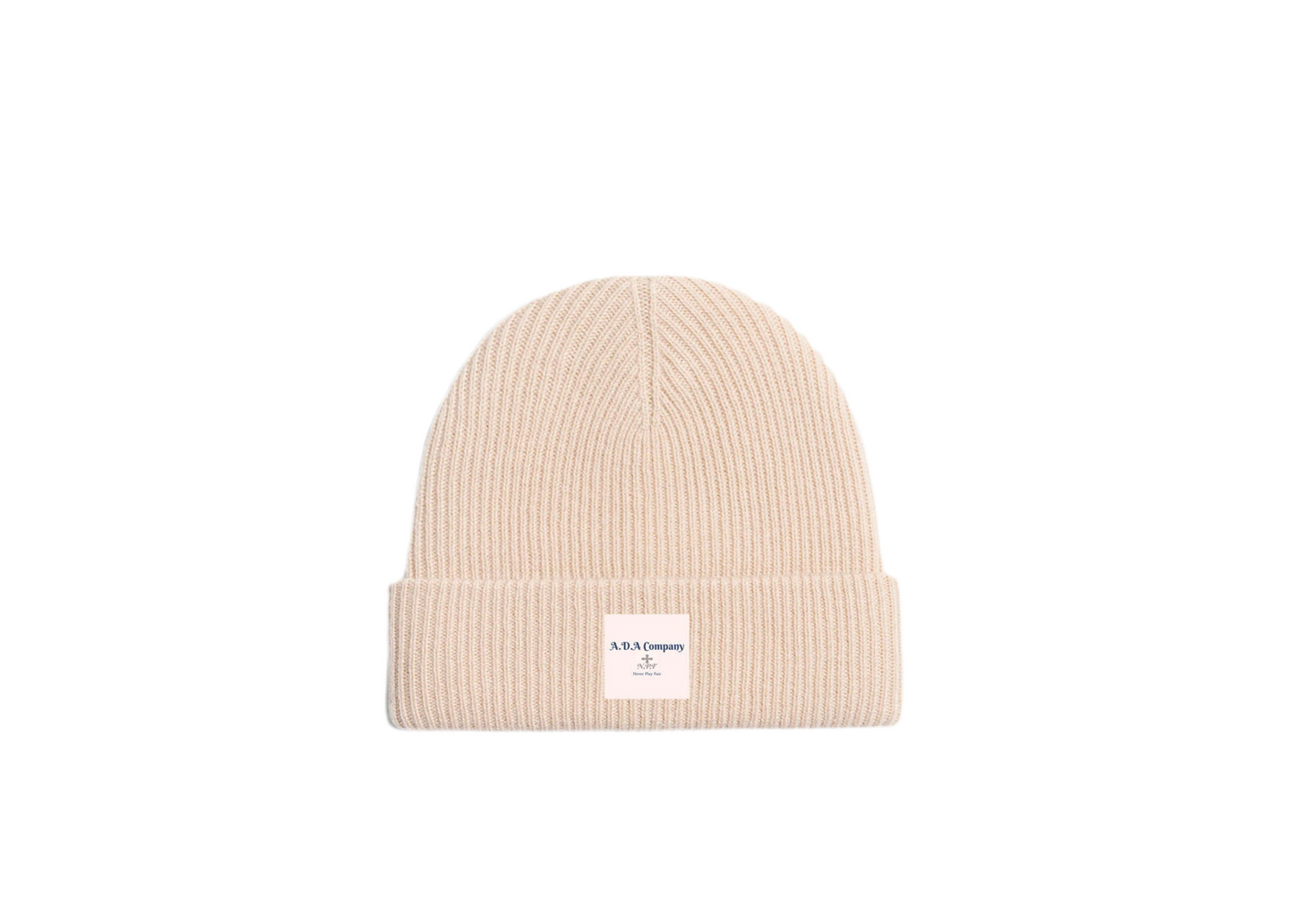 Ada Cream Cashmere Wool Beanie