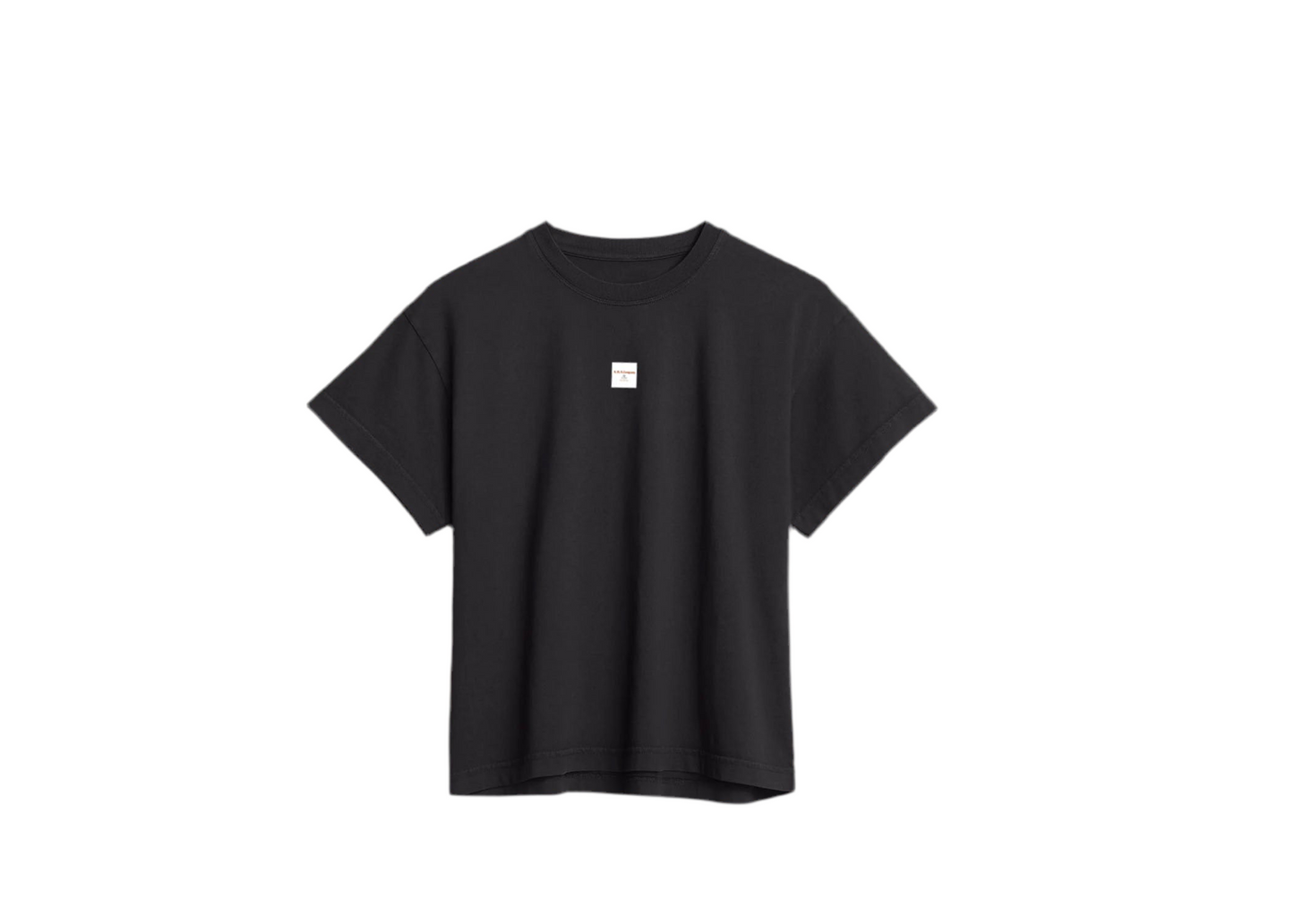 Ada Womens Black Heavyweight Organic Tee