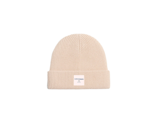 Ada Cream Cashmere Wool Beanie