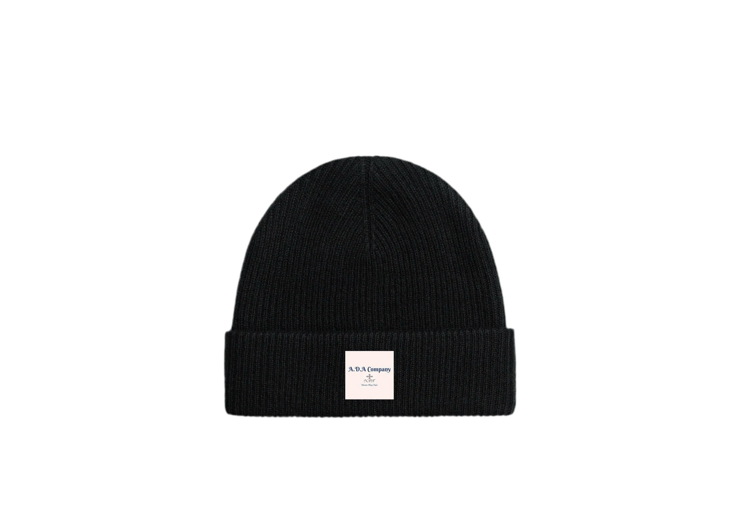 Ada Black Cashmere Wool Beanie
