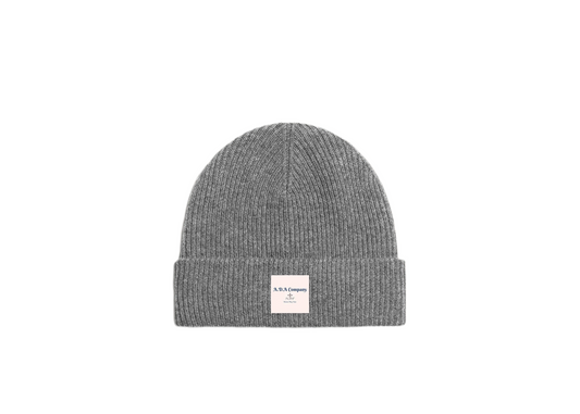 Ada Heather Grey Cashmere Wool Beanie