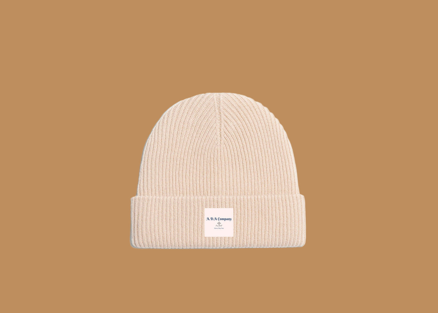 Ada Cream Cashmere Wool Beanie