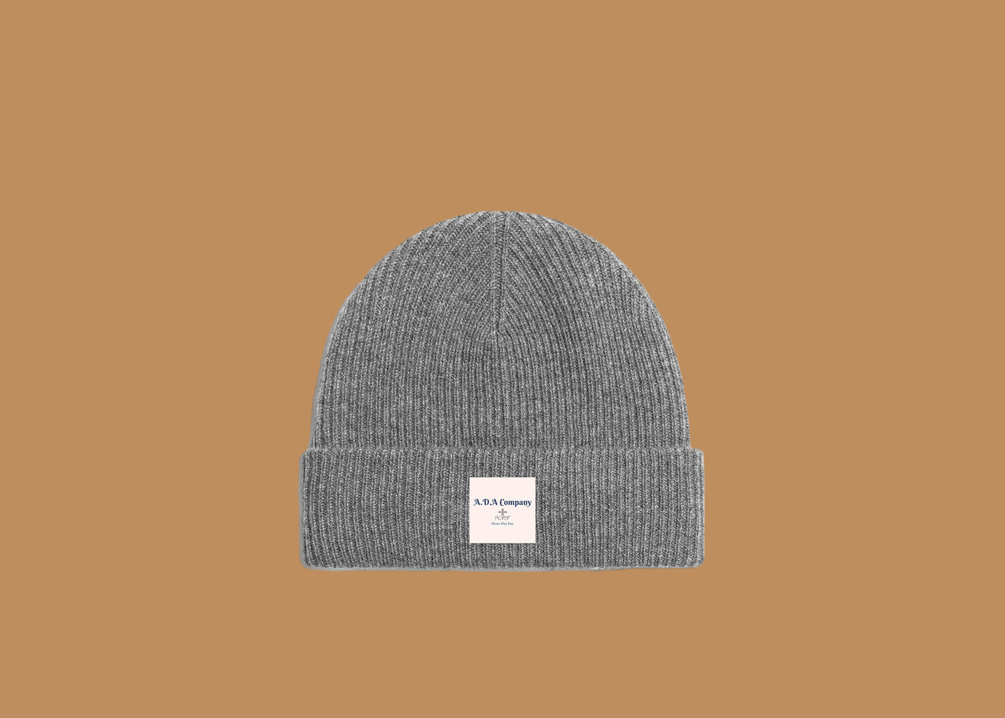 Ada Heather Grey Cashmere Wool Beanie