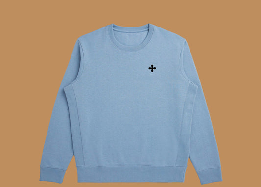 Cloudy Blue Heavyweight Longsleeve Sweater
